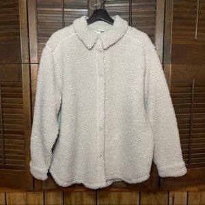 H&M Cream Sherling Shacket